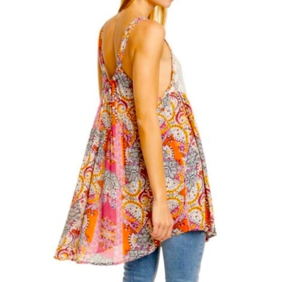 NWT Free People Boho Trapeze Tunic Top L - Picture 3 of 9